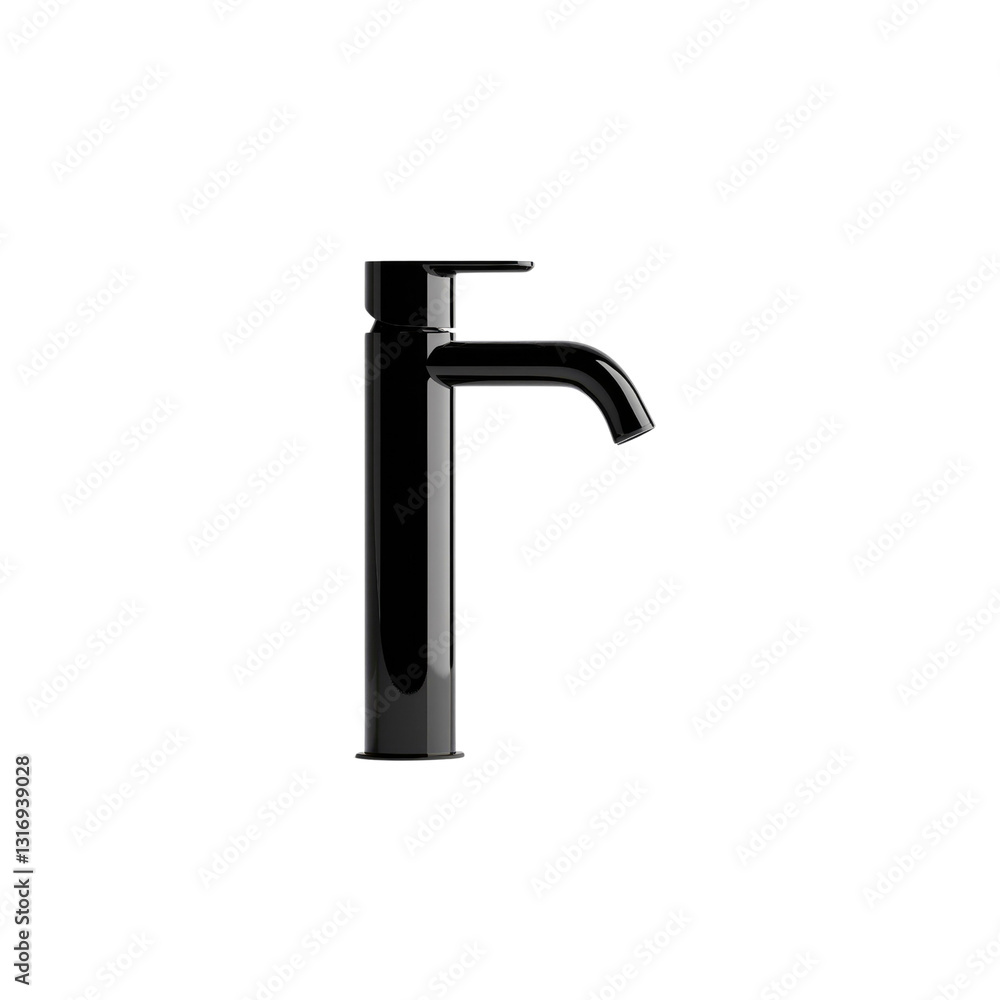 Modern Black Bathroom Faucet - Minimalist Single-Handle Mixer Tap Modern Black Bathroom Faucet - Minimalist Single-Handle Mixer Tap