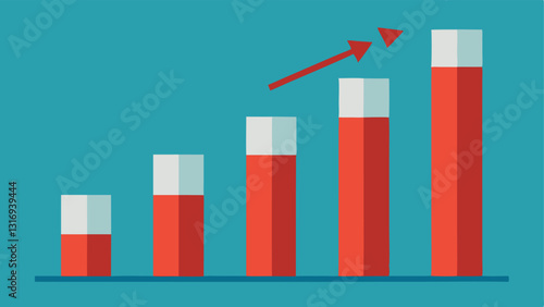 Graph with Rising Debt A simple bar graph showing debt increasing sharply over time illustrating the danger of accumulating highinterest debt through payday loans.