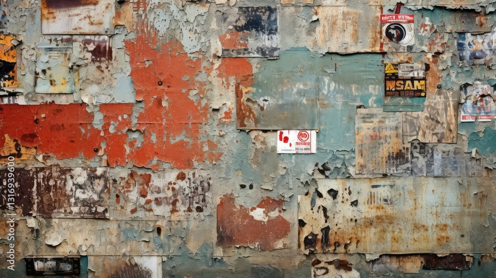 Naklejka premium grafitti grunge metal texture