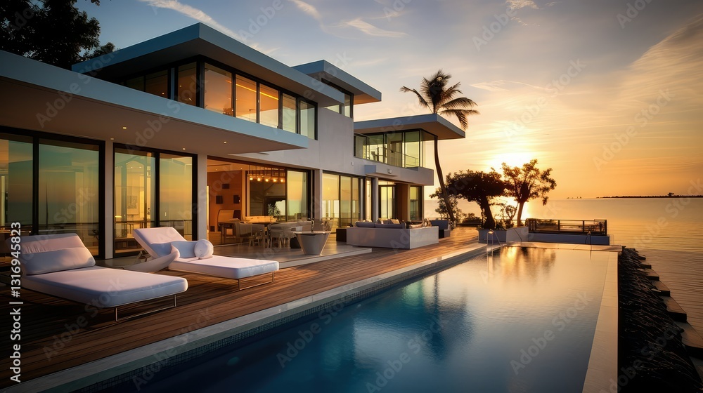 Fototapeta premium private beach house rental