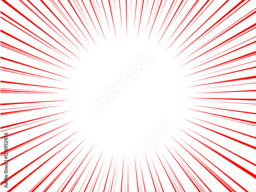 驚いたときの背景に使える集中線