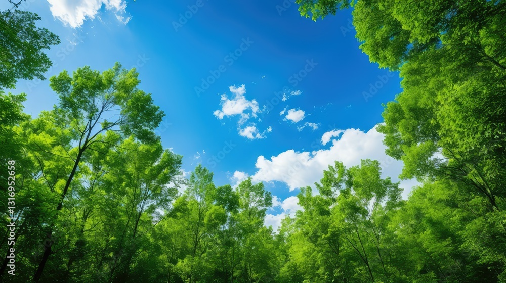 Fototapeta premium sky green blue