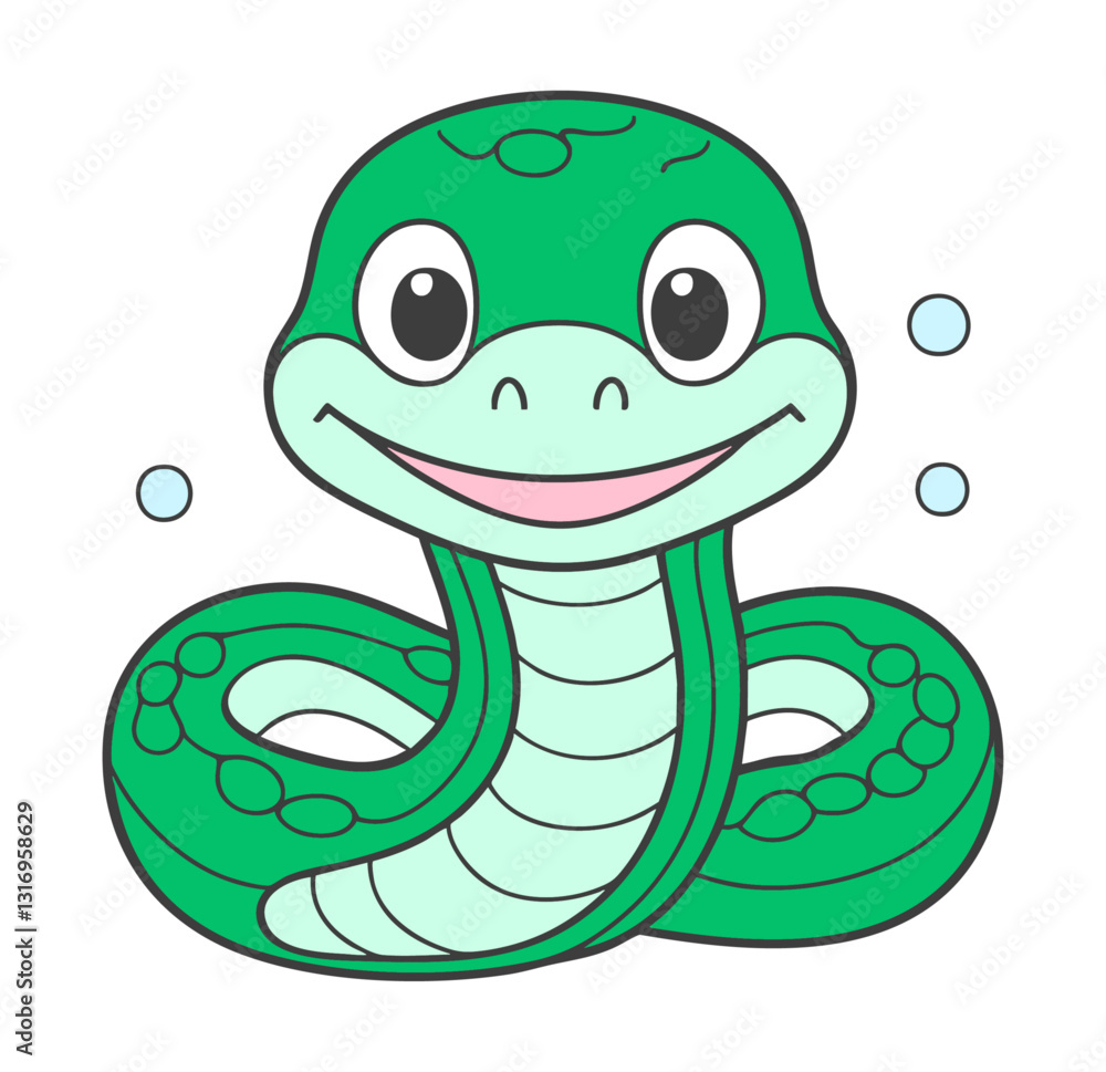 Fototapeta premium Wąż ilustracja