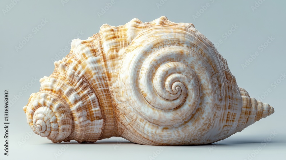 Obraz premium Detailed Sea Shell, Close-Up