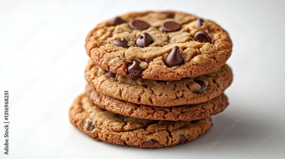 Stack of chocolate chip cookies Stack of chocolate chip cookies