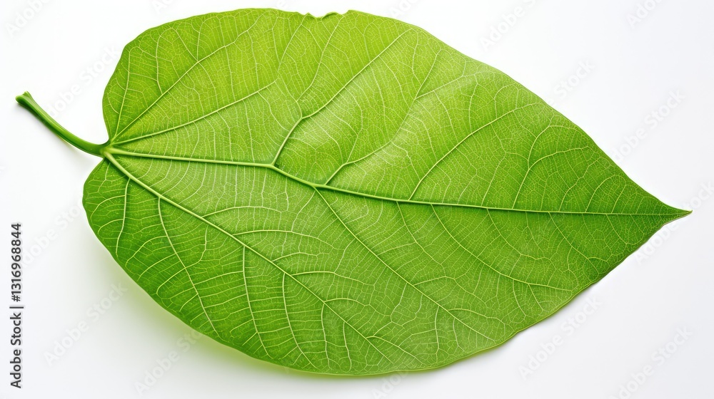 Obraz premium veins leaves white background