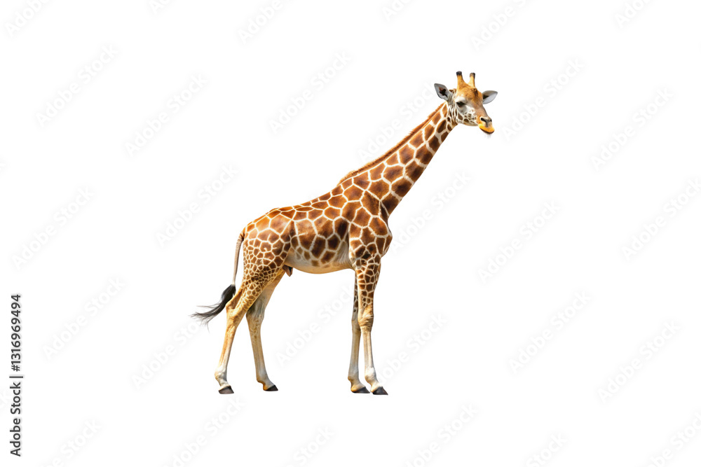 Obraz premium giraffe isolated on white
