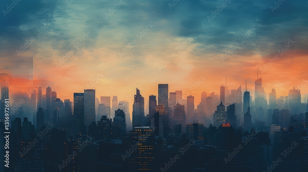 Obraz premium dusk gradient texture