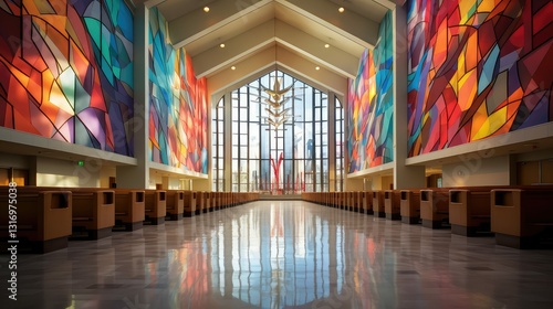 interpretation stained glass windows church