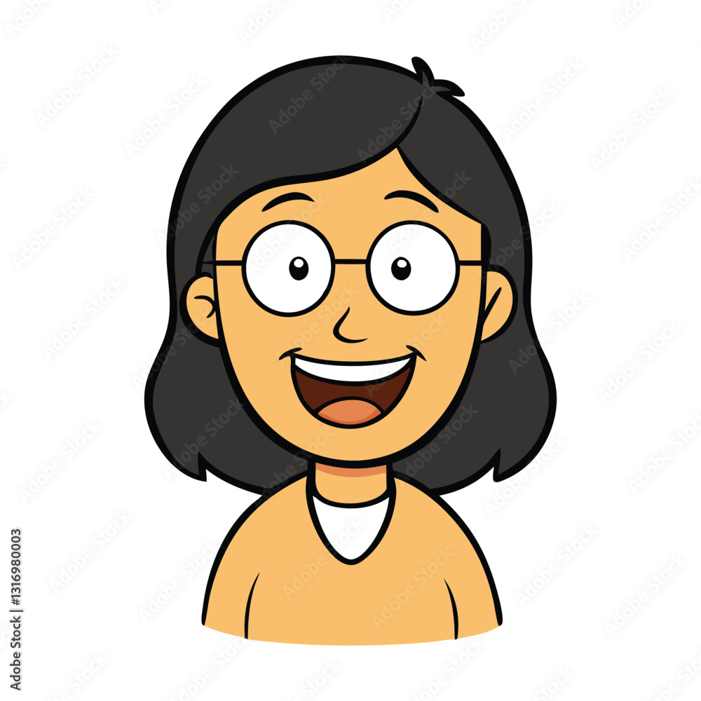 A joyful brunette with eyeglasses, radiating positivity and confidence. Her bright smile and lively expression convey a sense of happiness and approachability, embracing every moment. A joyful brunette with eyeglasses, radiating positivity and confidence. Her bright smile and lively expression convey a sense of happiness and approachability, embracing every moment.