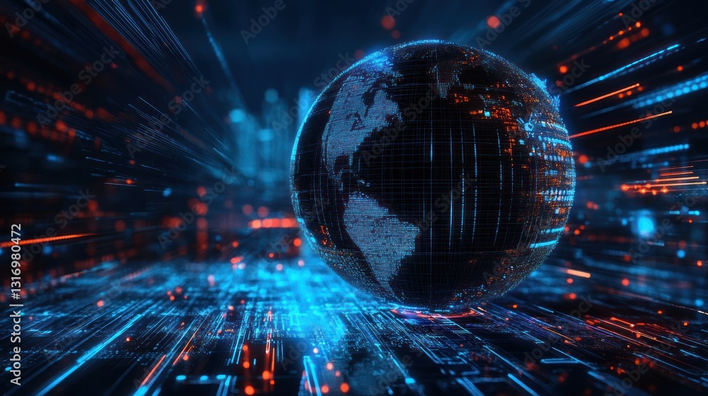 Obraz premium Global Digital Network