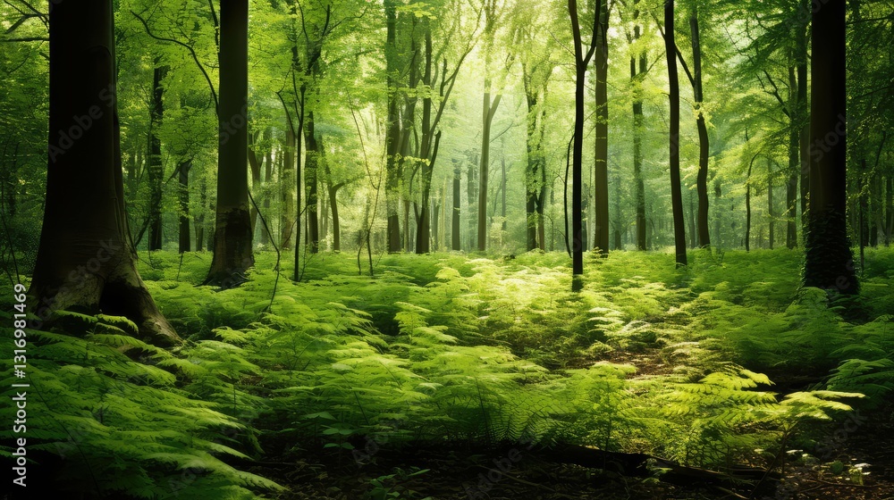 Naklejka premium undergrowth green plants