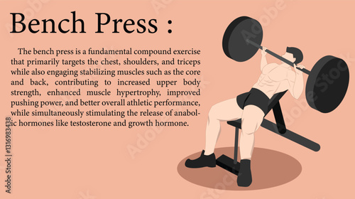The Bench Press a Key Upper Body Exercise for Strength, Muscle Growth, and Athletic Performance.