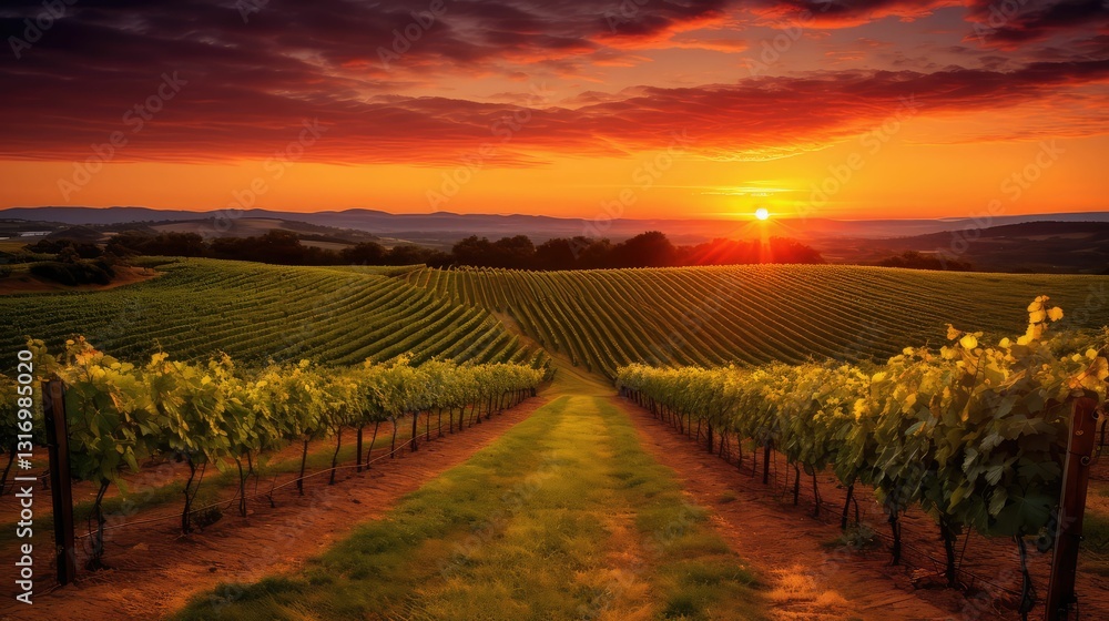 Naklejka premium golden wine heart