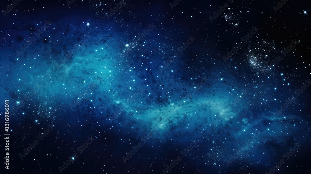 Fototapeta premium sky blue starry night