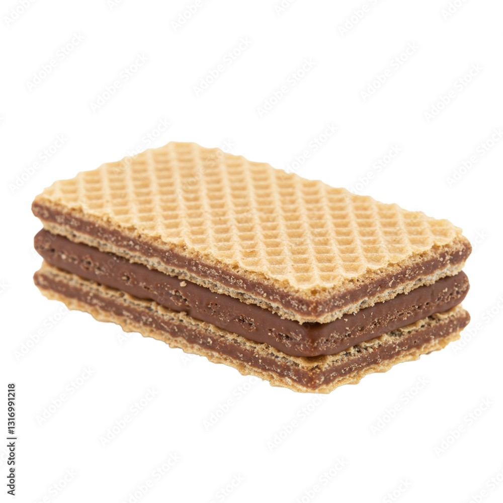 Filled wafer cookie offering a delightful combination of crunch and cream. Filled wafer cookie offering a delightful combination of crunch and cream.