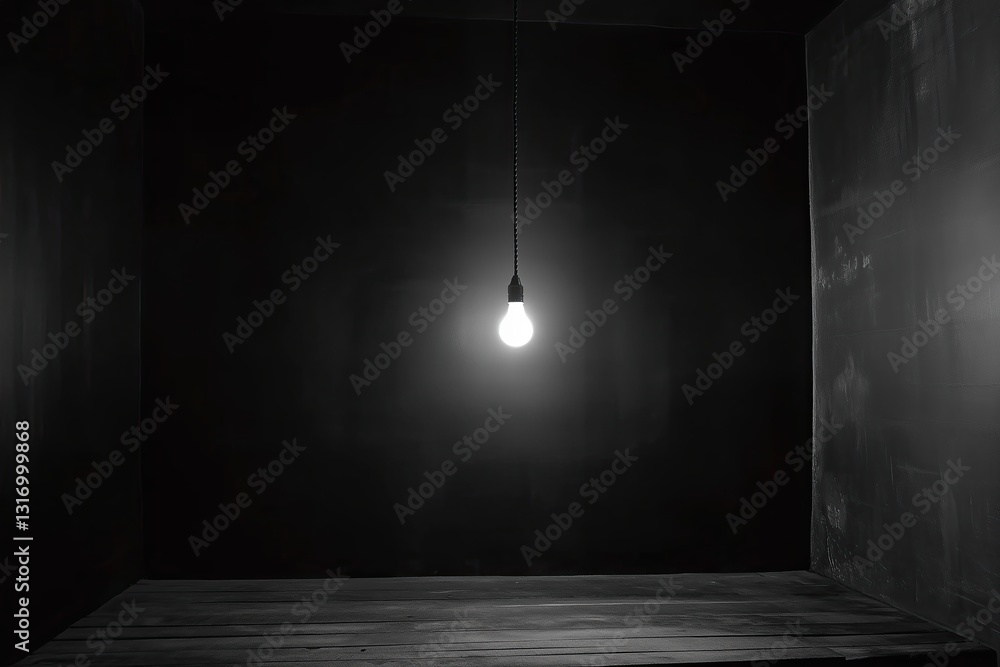 An empty and gloomy room An empty and gloomy room