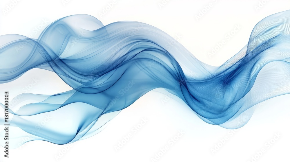 Premium blue wave patterns in abstract design on a white backdrop, clean and minimalistic, perfect for visual displays Premium blue wave patterns in abstract design on a white backdrop, clean and minimalistic, perfect for visual displays
