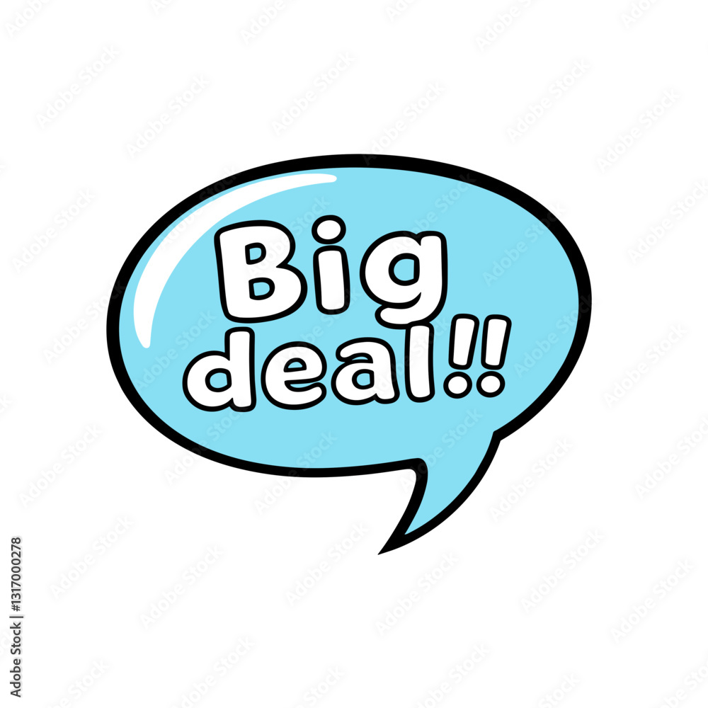 Cartoon speech bubble with the text Cartoon speech bubble with the text