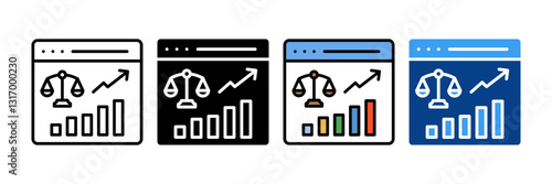 Crime Rate Icon Set Multiple Style Collection