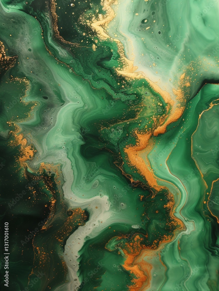 Abstract Marbled Ink Liquid Fluid Watercolor Painting Texture Banner Featuring Dark Green Petals Blossom Flower Abstract Marbled Ink Liquid Fluid Watercolor Painting Texture Banner Featuring Dark Green Petals Blossom Flower