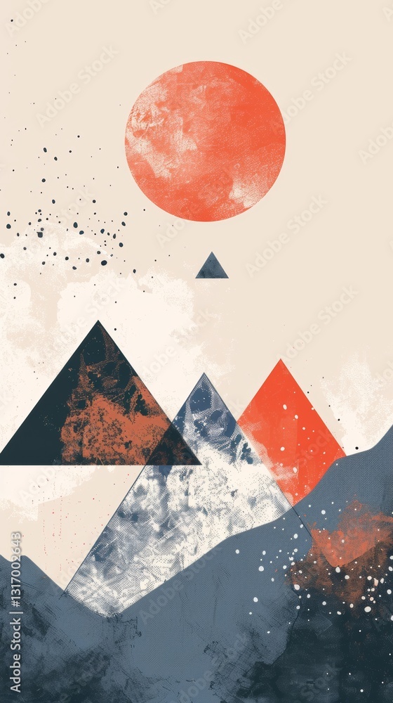 Obraz premium Abstract Minimalist Diamonds Clean Lines Background Pattern Texture