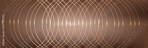 light brown background with golden circles. modern background. vector illustration. eps 10. mocha mousse