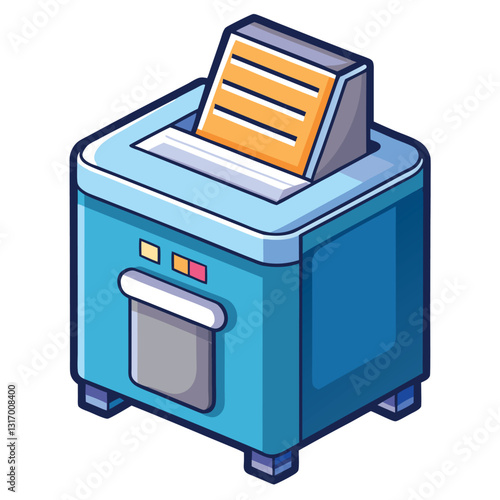 Illustration-of-document-shredder-isolated.