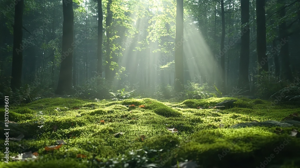 Obraz premium morning in the forest