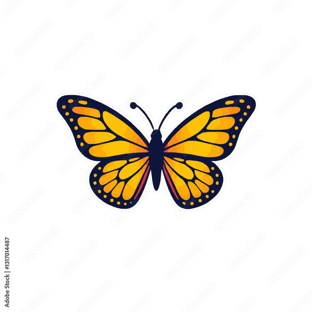 Fototapeta premium Beautiful Butterfly Illustration