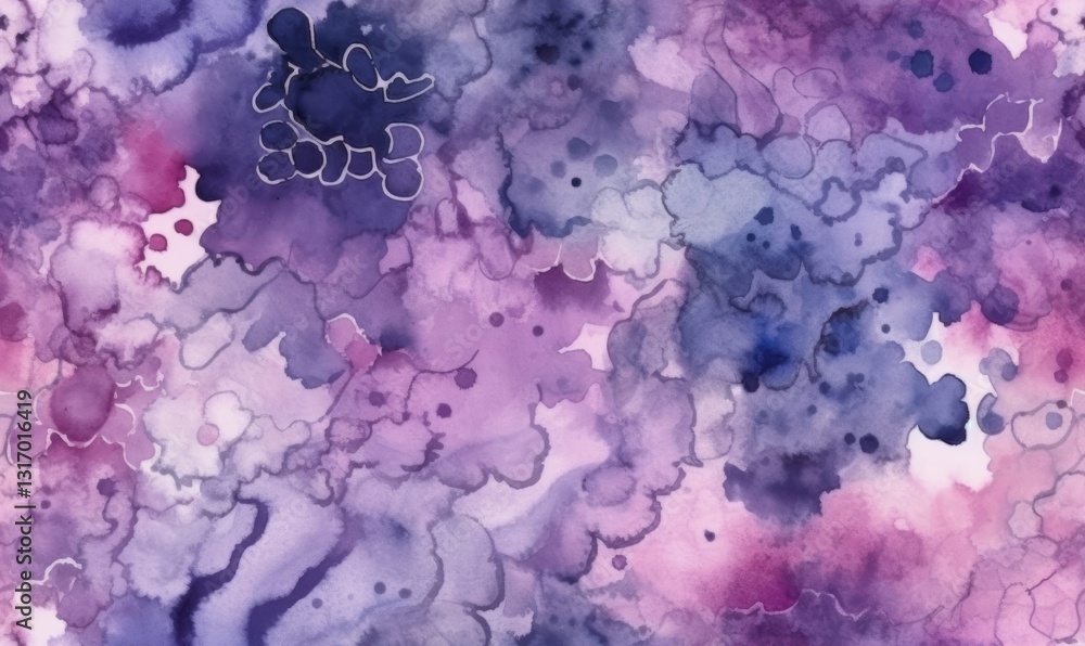 Abstract Watercolor Background with Soft Violet Shades and Artistic Texture Abstract Watercolor Background with Soft Violet Shades and Artistic Texture