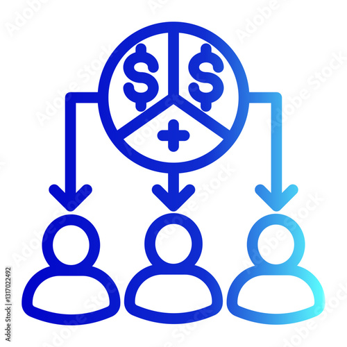 Shareholder Icon - Line Gradient - Business Value Themes
