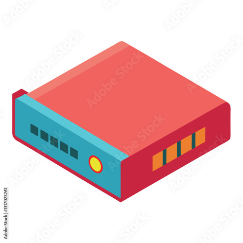 Illustration-of-modem-isolated.