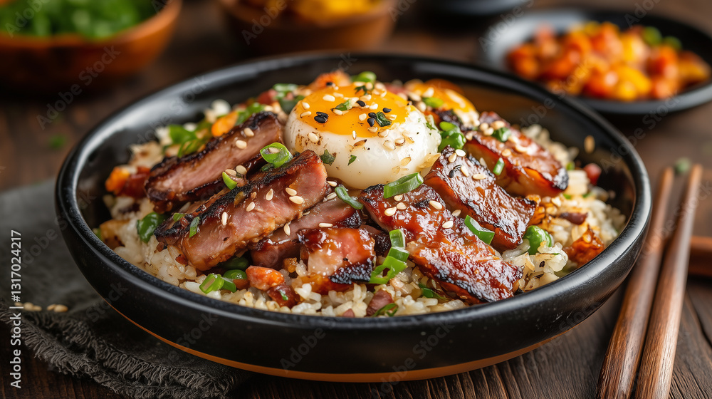 Pork fried rice Pork fried rice