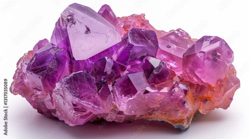 Alexandrite Gemstone Piece on Isolated White Background, Clean Lines, High-Resolution Image Alexandrite Gemstone Piece on Isolated White Background, Clean Lines, High-Resolution Image