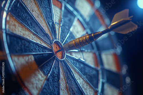 dart board in target