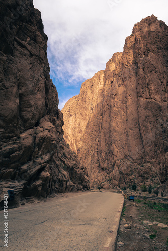 Todgha Gorge: A majestic canyon carved by time in the Moroccan Atlas Mountains.