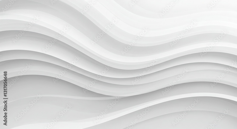 Obraz premium Abstract white background wave Design with Curves and Texture with cool background