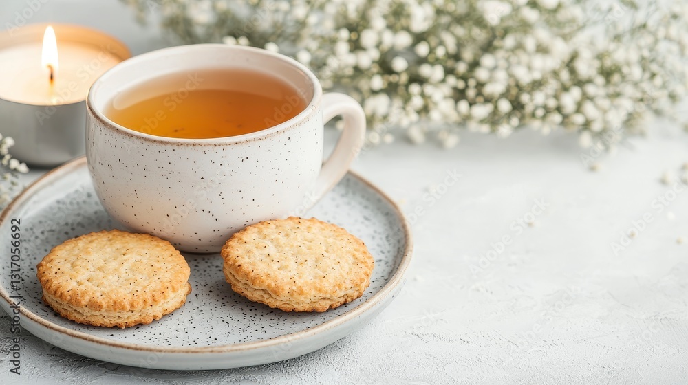 Tea and Cookies Still Life Tea and Cookies Still Life