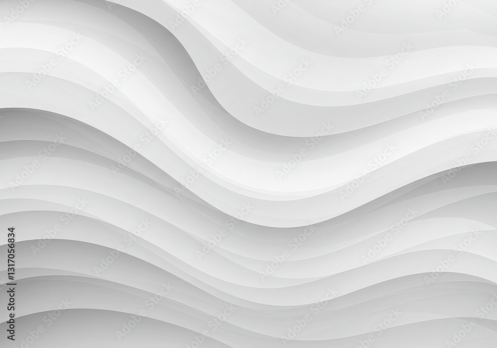 Obraz premium Abstract white background wave Design with Curves and Texture with cool background
