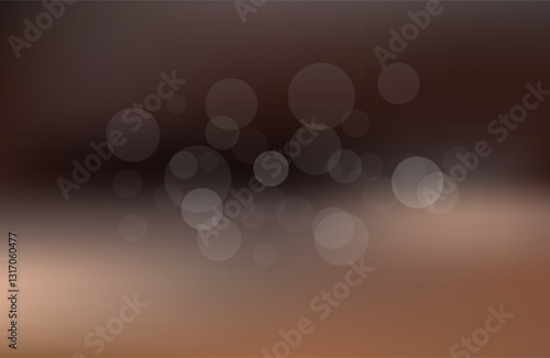 Colorful bokeh background blur, holiday wallpaper. abstract background summer, spring.vector illustration. brown background .mocha mousse 