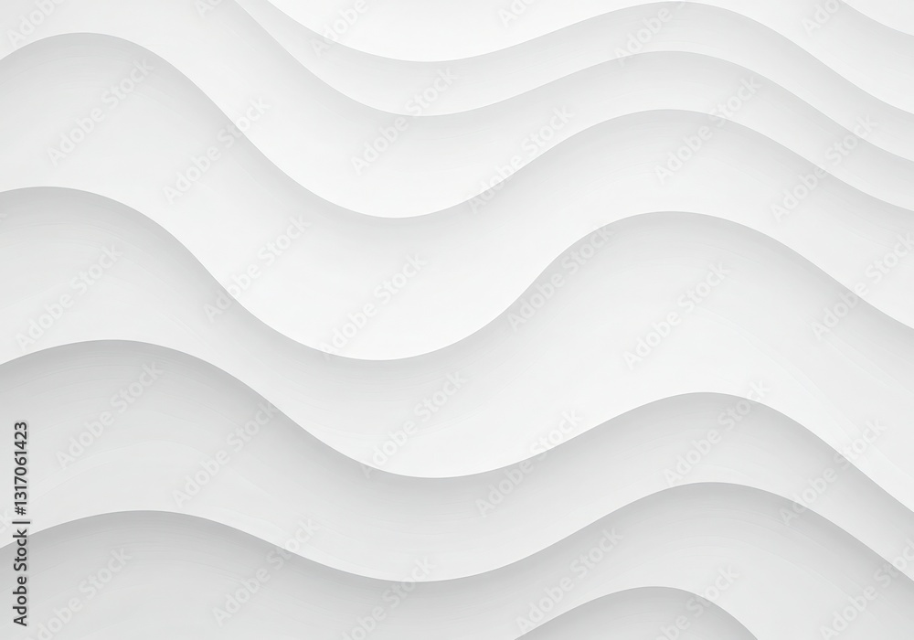 Fototapeta premium Futuristic white wave vector design with light texture and abstract motion cool background and white background