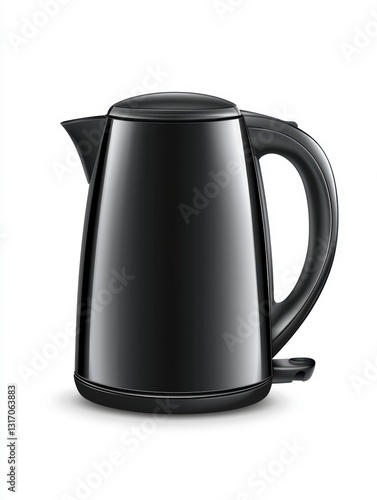 Wallpaper Mural Sleek Black Electric Kettle on White Background Torontodigital.ca