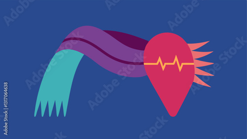 TemperatureSensing Scarf A stylish scarf that changes its fabric texture and color in response to ambient temperatures featuring a pattern that pulses softly like a heartbeat.