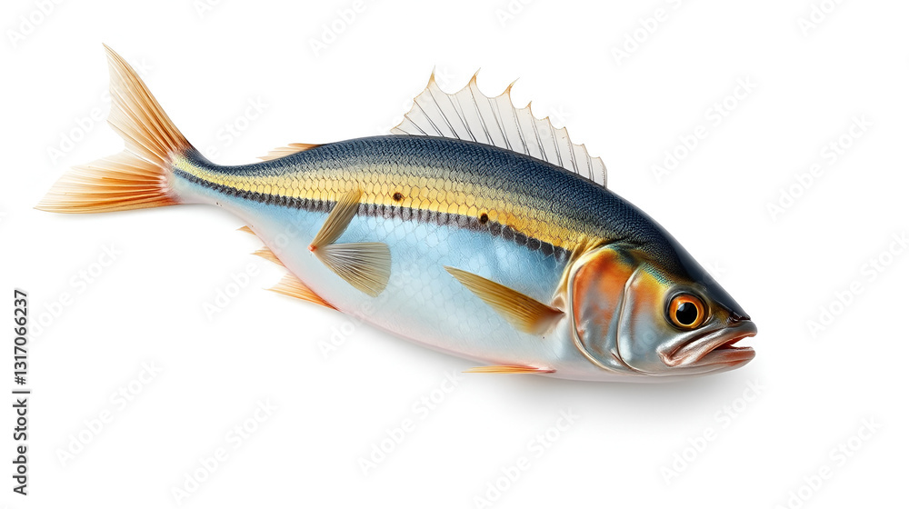 Obraz premium Capelin fish isolated on white