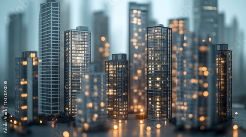 Five Meticulously Crafted Miniature Apartment Models for Display