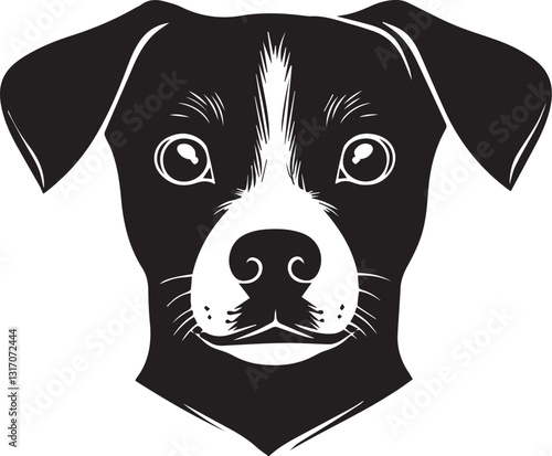 portrait of a black dog