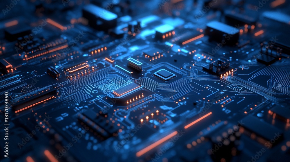 Close-up Circuit Board Technology Close-up Circuit Board Technology