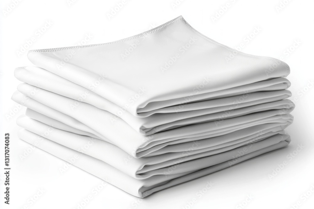 Neatly Stacked White Fabric Sheets for Textiles and Design Projects Neatly Stacked White Fabric Sheets for Textiles and Design Projects