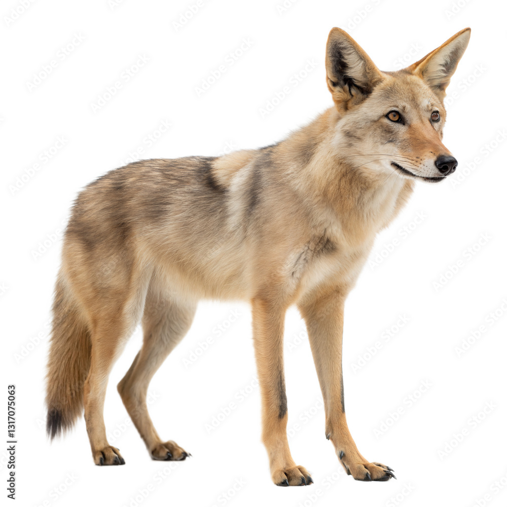 Fototapeta premium Desert Wolf AI Generated Image